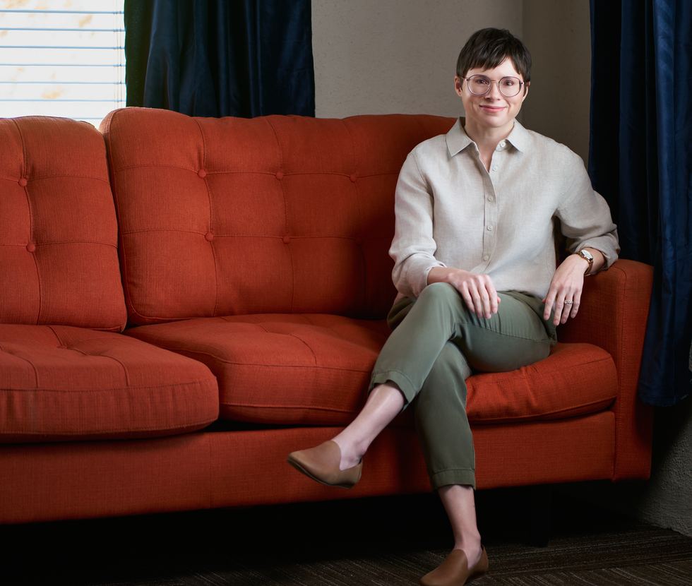 Dr. Jaye Capretto in her Tulsa office